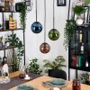 Gastor Lampadario a sospensione, Lampada a sfera, Lampada a sospensione Blu, Verde, Ramato, 3-Luci