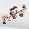 Chehalis Plafoniera, Lampada a sfera Oro, Nero, 10-Luci