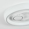 Rarel Plafoniera LED Argento, Bianco, 1-Luce