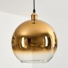 Koyoto Lampadario a sospensione, Lampada a sfera, Lampada a sospensione Oro, 1-Luce