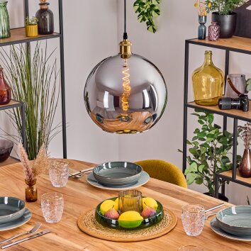Koyoto Lampadario a sospensione, Lampada a sfera, Lampada a sospensione Oro, 1-Luce
