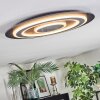 Lidor Plafoniera LED Nero, 1-Luce