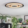 Lidor Plafoniera LED Nero, 1-Luce
