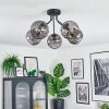 Koyoto Plafoniera, Lampada a sfera 52 cm Grigio fumo, 5-Luci