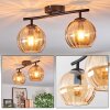 Koyoto Plafoniera, Lampada a sfera Ambrato, 2-Luci