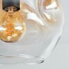 Ripoll Plafoniera, Lampada a sfera Ambrato, Chiaro, 3-Luci