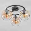 Ripoll Plafoniera, Lampada a sfera Ambrato, Chiaro, 3-Luci