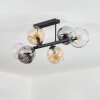 Ripoll Plafoniera, Lampada a sfera Ambrato, Chiaro, Grigio fumo, 6-Luci