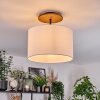 Bassagoda Plafoniera Écru, Nero, 1-Luce