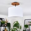 Bassagoda Plafoniera Écru, Nero, 1-Luce