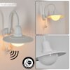 Pohei Lampada da parete per esterno Bianco, 1-Luce, Sensori di movimento