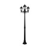 Eglo Lampione multibraccia, Illuminazione viale Nero, 3-Luci