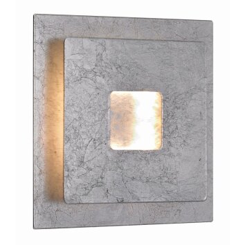 Wofi ENNIS Applique LED Argento, 1-Luce Wofi ENNIS Applique LED Argento, 1-Luce