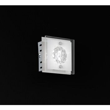 Wofi REIMS Applique LED Cromo, 1-Luce