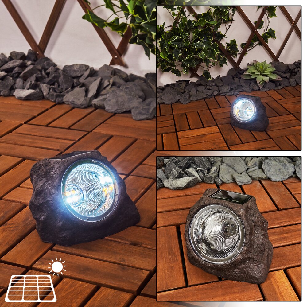 Sameo Lampade solari LED Marrone, Grigio, 4-Luci main product photo
