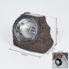 Sameo Lampade solari LED Marrone, Grigio, 4-Luci