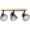 Brilliant Whole faretto Legno scuro, Nero, 3-Luci