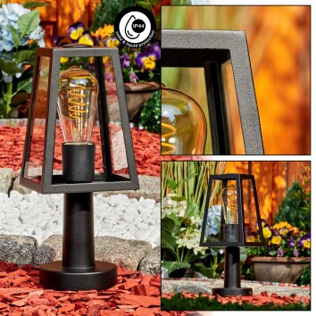 Juanico Lampada con piedistallo Nero, 1-Luce
