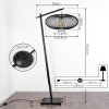 Brooker Lampada da terra Nero, 1-Luce