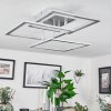 Marcus Plafoniera LED Argento, 1-Luce