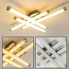 ISKUT Plafoniera LED Cromo, 4-Luci