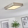 Finsrud Plafoniera LED Nichel opaco, 1-Luce