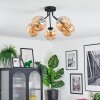 Koyoto Plafoniera, Lampada a sfera 52 cm Ambrato, 5-Luci