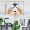 Koyoto Plafoniera, Lampada a sfera 52 cm Ambrato, 5-Luci