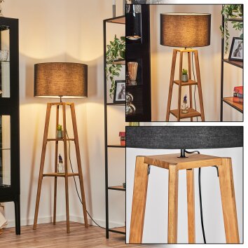 Flemming Lampada da terra Écru, Nero, 1-Luce