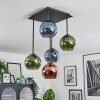 Koyoto Plafoniera, Lampada a sfera Blu, Verde, Ramato, 5-Luci