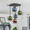 Koyoto Plafoniera, Lampada a sfera Blu, Verde, Ramato, 5-Luci