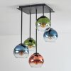 Koyoto Plafoniera, Lampada a sfera Blu, Verde, Chiaro, Ramato, 5-Luci