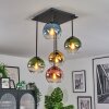 Koyoto Plafoniera, Lampada a sfera Blu, Oro, Verde, Chiaro, Ramato, 5-Luci