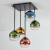 Koyoto Plafoniera, Lampada a sfera Blu, Oro, Verde, Chiaro, Ramato, 5-Luci