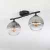 Koyoto Plafoniera, Lampada a sfera Chiaro, Grigio fumo, 2-Luci