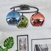 Koyoto Plafoniera, Lampada a sfera 37 cm Blu, Verde, Ramato, 3-Luci