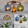 Koyoto Plafoniera, Lampada a sfera 37 cm Blu, Oro, Verde, 3-Luci