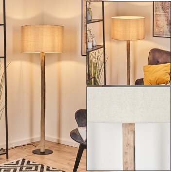 Flemming Lampada da terra Écru, Nero, 1-Luce Flemming Lampada da terra Écru, Nero, 1-Luce