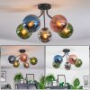 Gastor Plafoniera, Lampada a sfera 52 cm Blu, Cromo, Verde, Ramato, Grigio fumo, 5-Luci