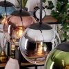 Gastor Lampadario a sospensione, Lampada a sfera, Lampada a sospensione Blu, Cromo, Verde, Chiaro, Ramato, Grigio fumo, 4-Luci