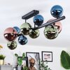 Chehalis Plafoniera, Lampada a sfera Blu, Verde, Ramato, 10-Luci
