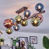 Chehalis Plafoniera, Lampada a sfera Blu, Verde, Ramato, 10-Luci