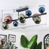 Chehalis Plafoniera, Lampada a sfera Blu, Verde, Ramato, 10-Luci