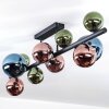 Chehalis Plafoniera, Lampada a sfera Blu, Verde, Ramato, 10-Luci