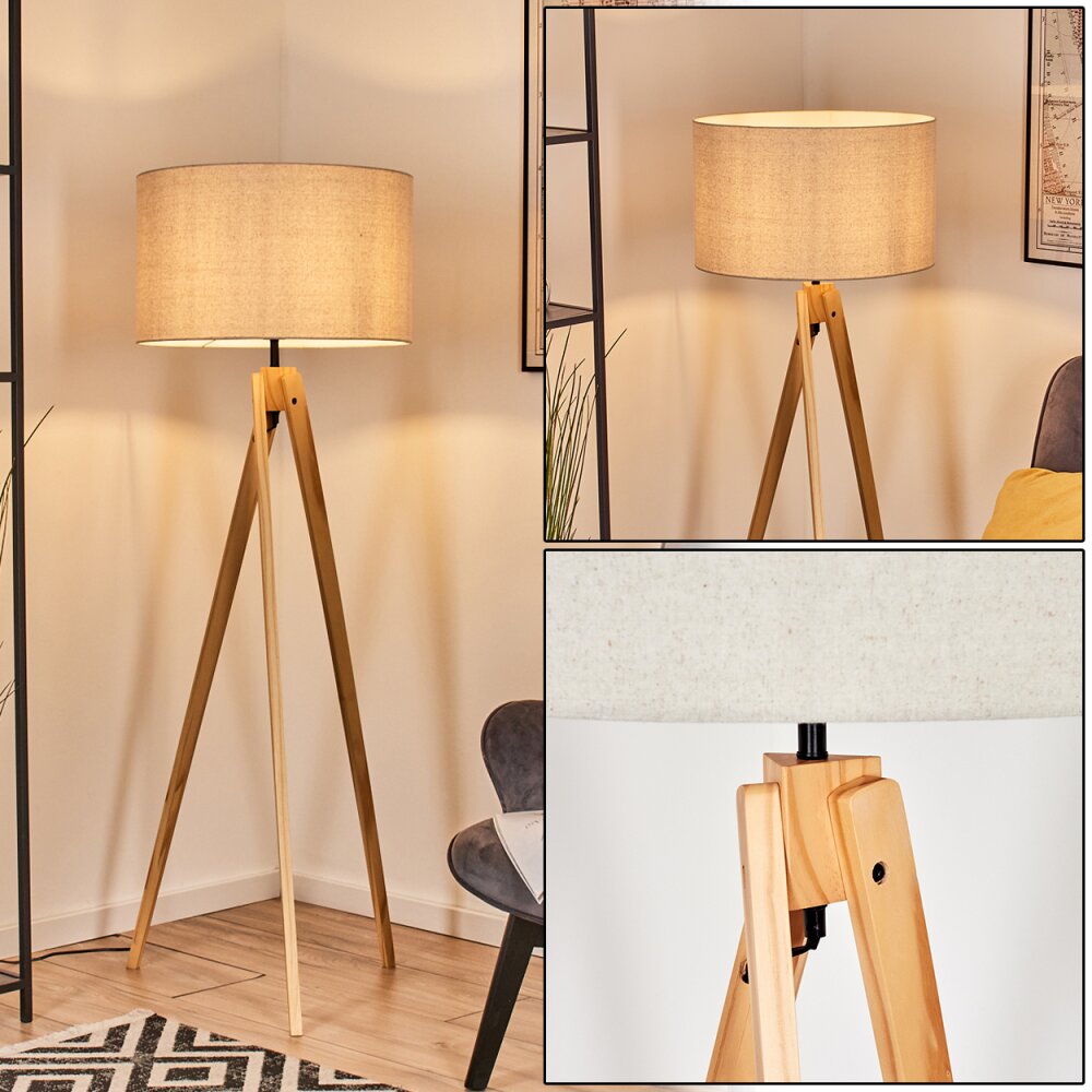 Flemming Lampada da terra Écru, Nero, 1-Luce main product photo