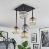 Ripoll Plafoniera, Lampada a sfera Ambrato, Chiaro, Grigio fumo, 5-Luci