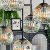Ripoll Plafoniera, Lampada a sfera Ambrato, Chiaro, Grigio fumo, 5-Luci