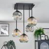 Ripoll Plafoniera, Lampada a sfera Ambrato, Chiaro, Grigio fumo, 5-Luci