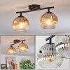 Ripoll Plafoniera, Lampada a sfera Cromo, Chiaro, Grigio fumo, 2-Luci