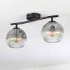 Ripoll Plafoniera, Lampada a sfera Chiaro, Grigio fumo, 2-Luci